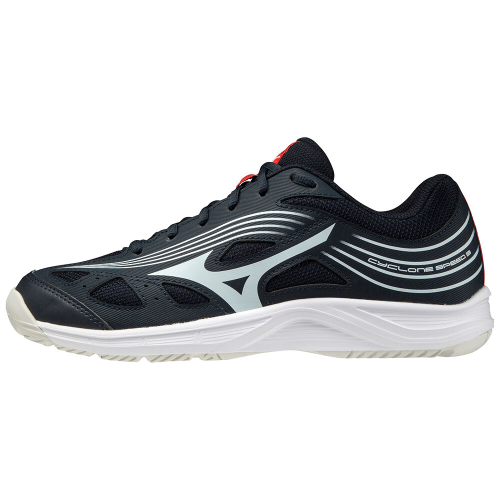 Mizuno Cyclone Speed 3 Férfi Röplabda Cipő Fekete/Kék/Piros BKS152380